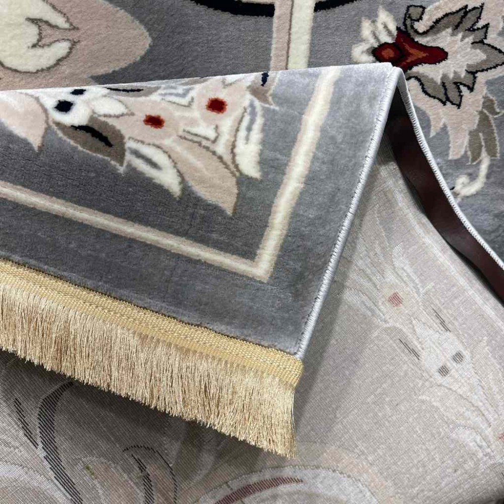 سجاد تركي حرير EH94A رصاصي مقاس 400*500