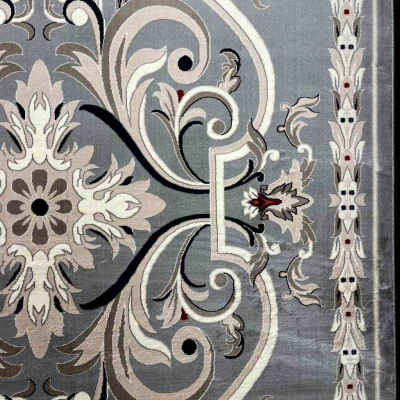 سجاد تركي حرير EH94A رصاصي مقاس 250*350