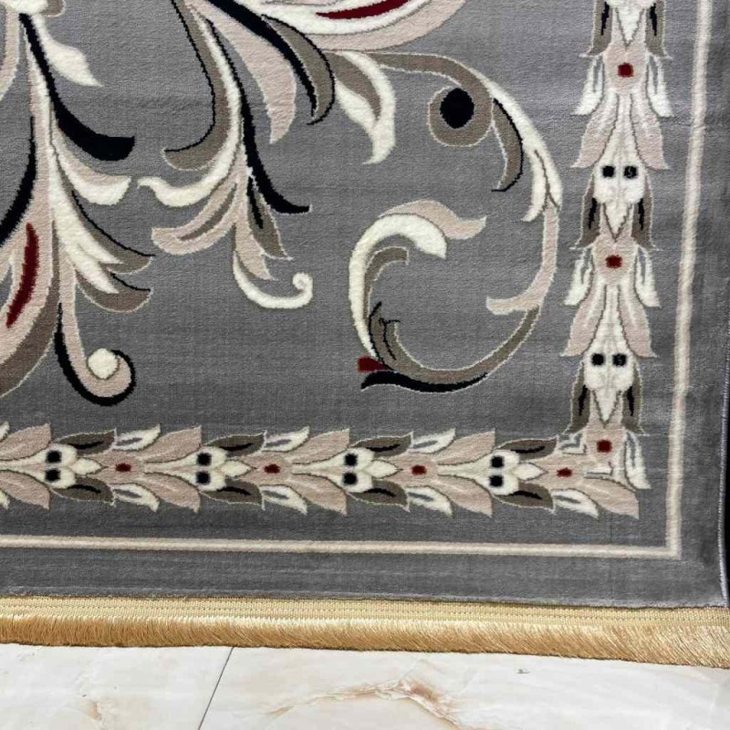 سجاد تركي حرير EH94A رصاصي مقاس 250*350