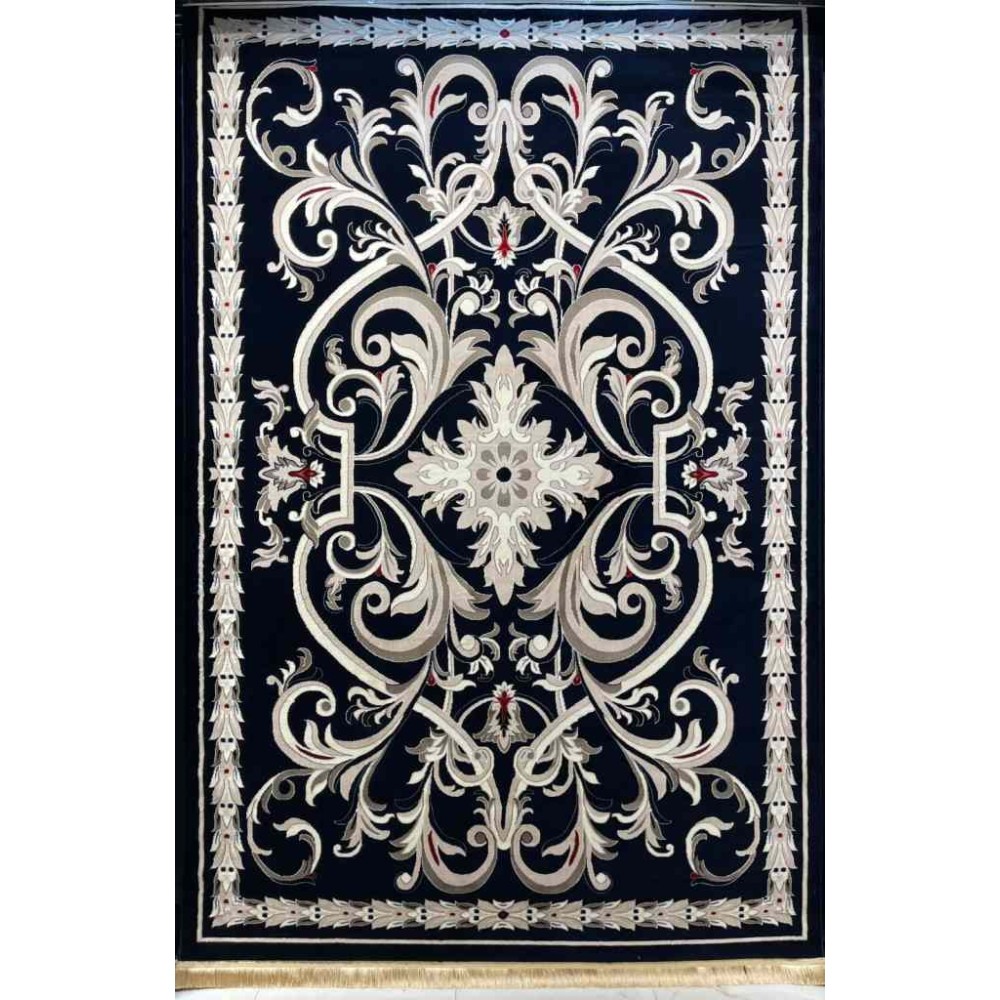 سجاد تركي حرير EH94A كحلي مقاس 50*80