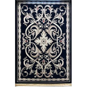 سجاد تركي حرير EH94A كحلي مقاس 250*350