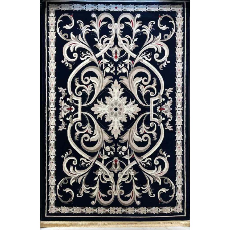 سجاد تركي حرير EH94A كحلي مقاس 50*80