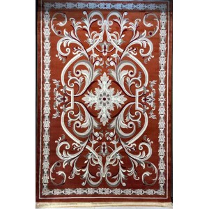 سجاد تركي حرير EH94A اورنج مقاس 250*350