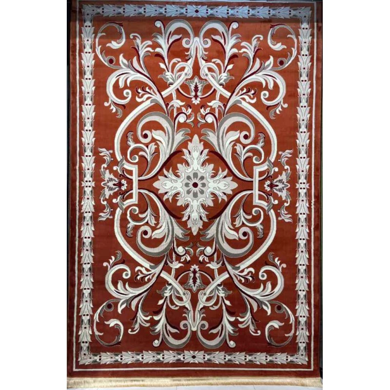 سجاد تركي حرير EH94A اورنج مقاس 250*350