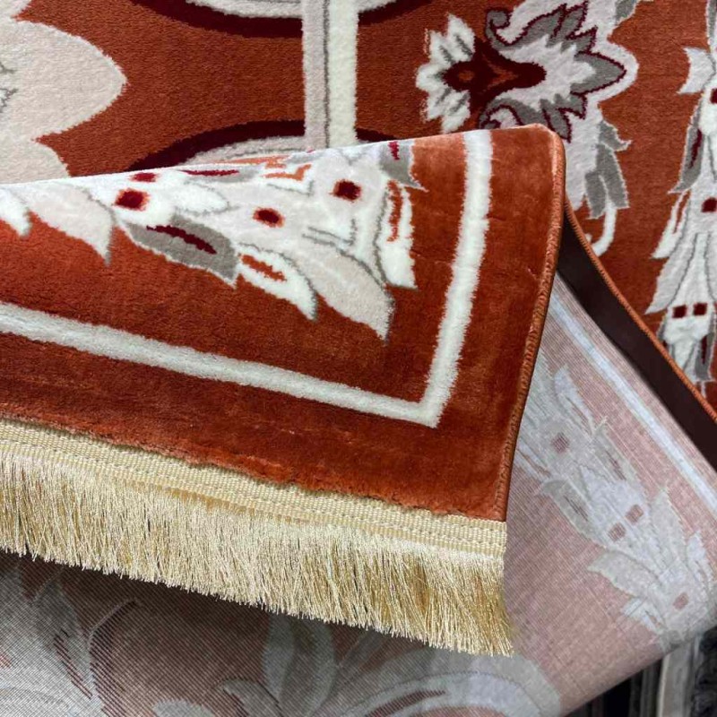 سجاد تركي حرير EH94A اورنج مقاس 250*350