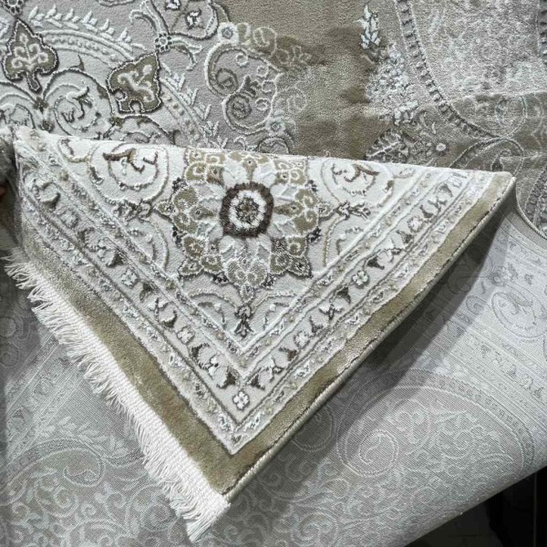 سجاد تركي قوقاز 01013E بيج مقاس 100*300