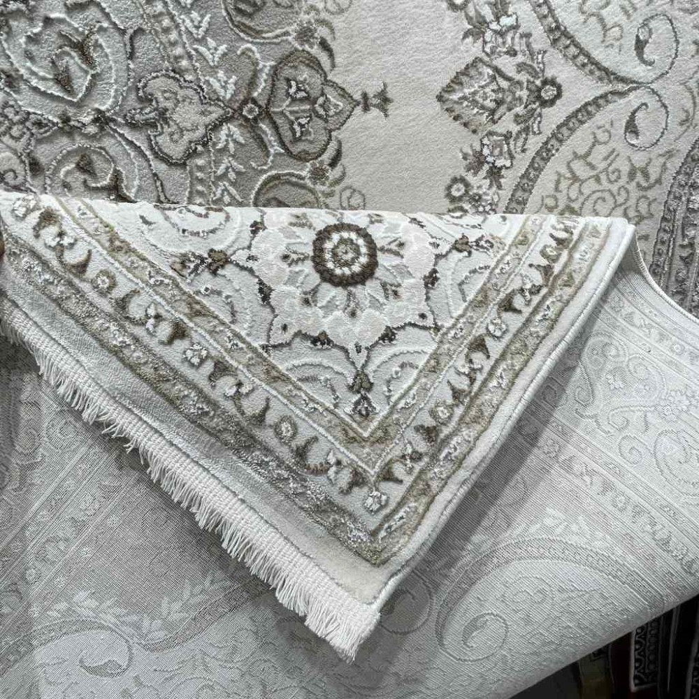 سجاد تركي قوقاز 01013E كريم مقاس 80*150