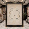سجاد الهبه تركي ليديا N0516A كريم اخضر مقاس 300*400