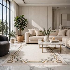 سجاد الهبه تركي ليديا G0757A ابيض مقاس 250*350