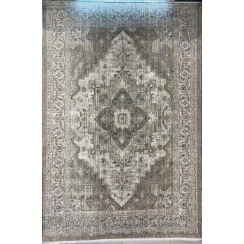 سجاد بوهيمي تركي مراكش F0560A بيج ابيض مقاس 100*300