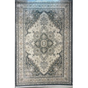 سجاد بوهيمي تركي مراكش F0560A سماوي ابيض مقاس 120*170