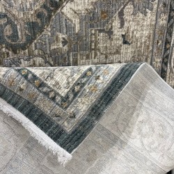 سجاد بوهيمي تركي مراكش F0560A سماوي ابيض مقاس 150*220