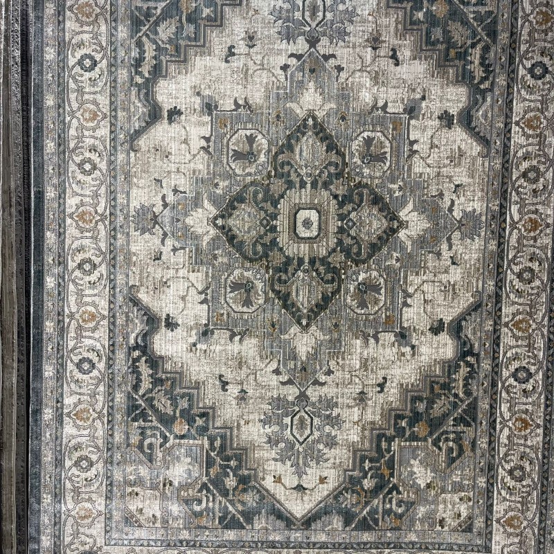 سجاد بوهيمي تركي مراكش F0560A سماوي ابيض مقاس 250*350