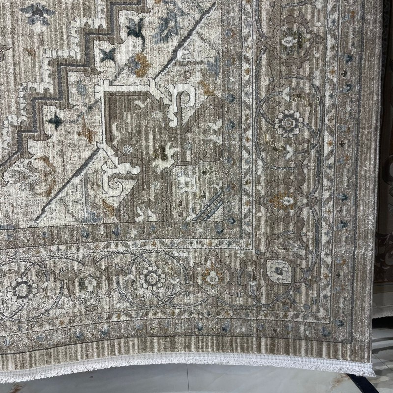 سجاد بوهيمي تركي مراكش F0560A كريم ابيض مقاس 250*350