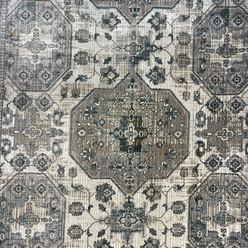 سجاد بوهيمي تركي مراكش X0746A ابيض سماوي مقاس 120*170