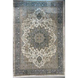 سجاد بوهيمي تركي مراكش X0750A ابيض رصاصي مقاس 300*400