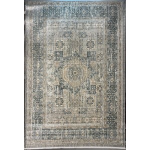 سجاد بوهيمي تركي مراكش X0752A ابيض سماوي مقاس 80*150