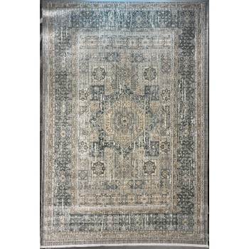 سجاد بوهيمي تركي مراكش X0752A ابيض سماوي مقاس 120*170