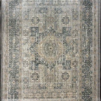 سجاد بوهيمي تركي مراكش X0752A ابيض سماوي مقاس 100*300
