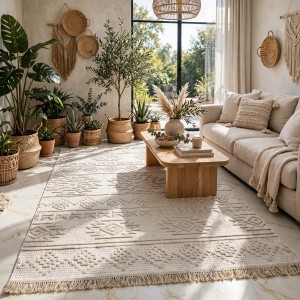 سجاد خيش مايا HD44A كريم مقاس 200*300