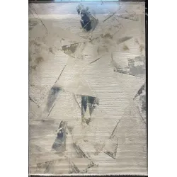 سجاد تركي برل 42816A كريم سماوي مقاس 50*80