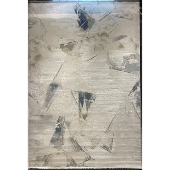 سجاد تركي برل 42816A كريم سماوي مقاس 50*80