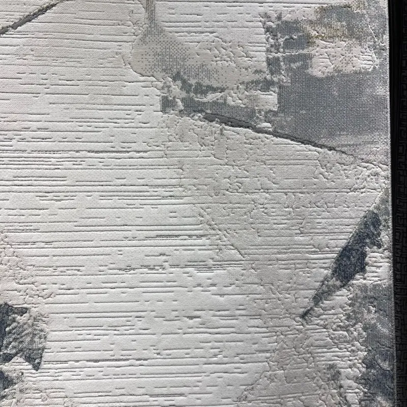 سجاد تركي برل 42816A كريم سماوي مقاس 200*300 - سجاد مودرن