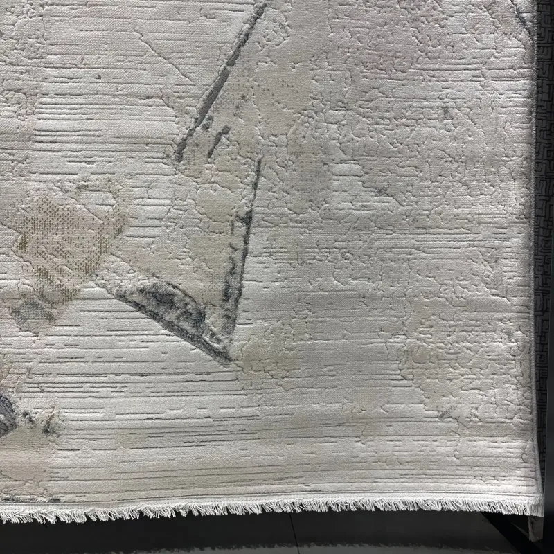 سجاد تركي برل 42816A كريم سماوي مقاس 200*300 - سجاد مودرن