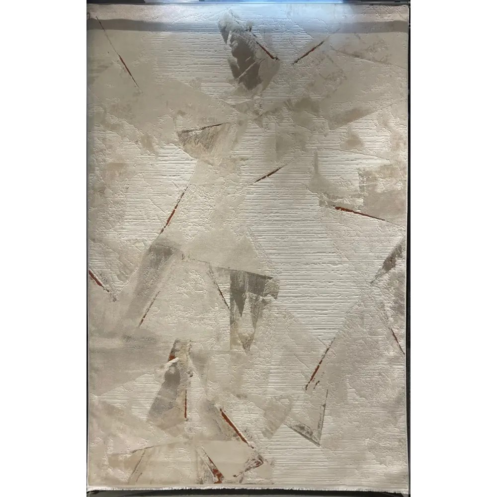 سجاد تركي برل 42816A كريم تيرا مقاس 50*80 - سجاد مودرن