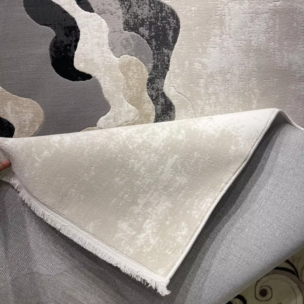 سجاد تركي برل 42819A كريم اسود مقاس 50*80