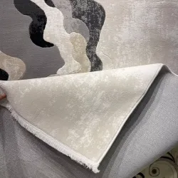 سجاد تركي برل 42819A كريم اسود مقاس 50*80