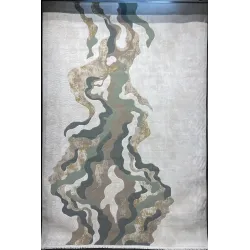 سجاد تركي برل 42819A كريم اخضر مقاس 50*80