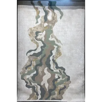 سجاد تركي برل 42819A كريم اخضر مقاس 50*80