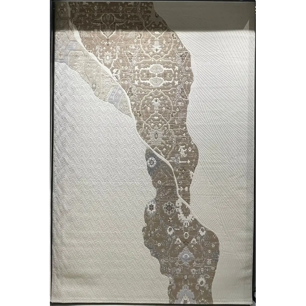 سجاد تركي محتشم 0113A كريم بيج مقاس 80*150