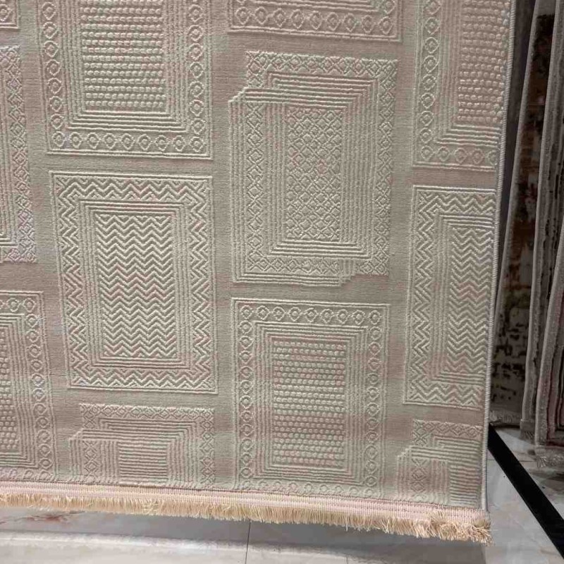 سجاد تركي مودرن فندقي نوفيكس 40383B بيج فاتح مقاس 50*80