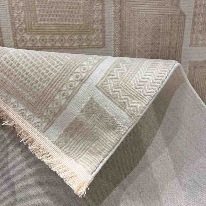 سجاد تركي مودرن فندقي نوفيكس 40383B بيج جديد مقاس 150*230