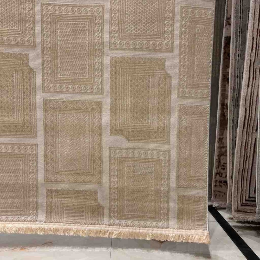 سجاد تركي مودرن فندقي نوفيكس 40383B بيج جديد مقاس 50*80