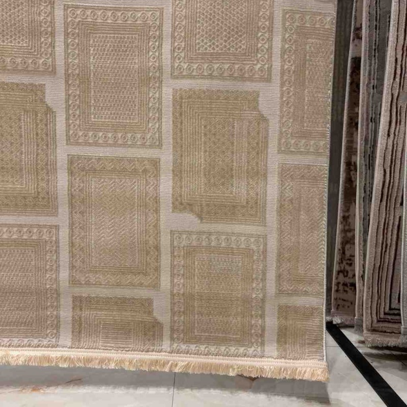 سجاد تركي مودرن فندقي نوفيكس 40383B بيج جديد مقاس 150*230