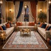 سجاد بوهيمي تركي رادا KP77C بيج مولتي روز مقاس 250*350