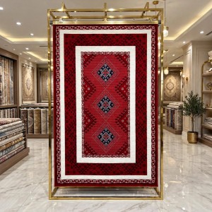 سجاد الهبه تركي سيلك نوماد B251A احمر كحلي مقاس 80*150