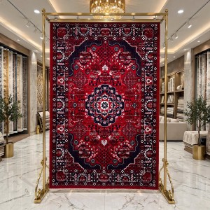 سجاد الهبه تركي سيلك نوماد B252A احمر كحلي مقاس 80*150