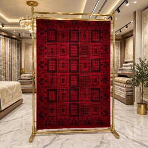سجاد الهبه تركي سيلك نوماد C275A احمر اسود مقاس 80*150