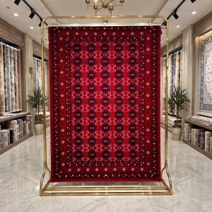 سجاد الهبه تركي سيلك نوماد C280A احمر كحلي مقاس 100*200