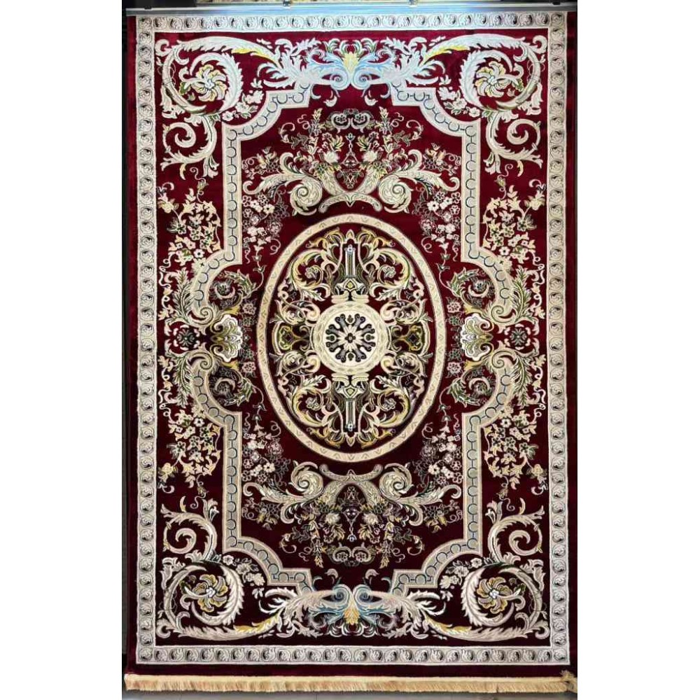 سجاد تركي سوبر انتيك كلاسيك سميك ناعم احمر عنابي مقاس 250*350