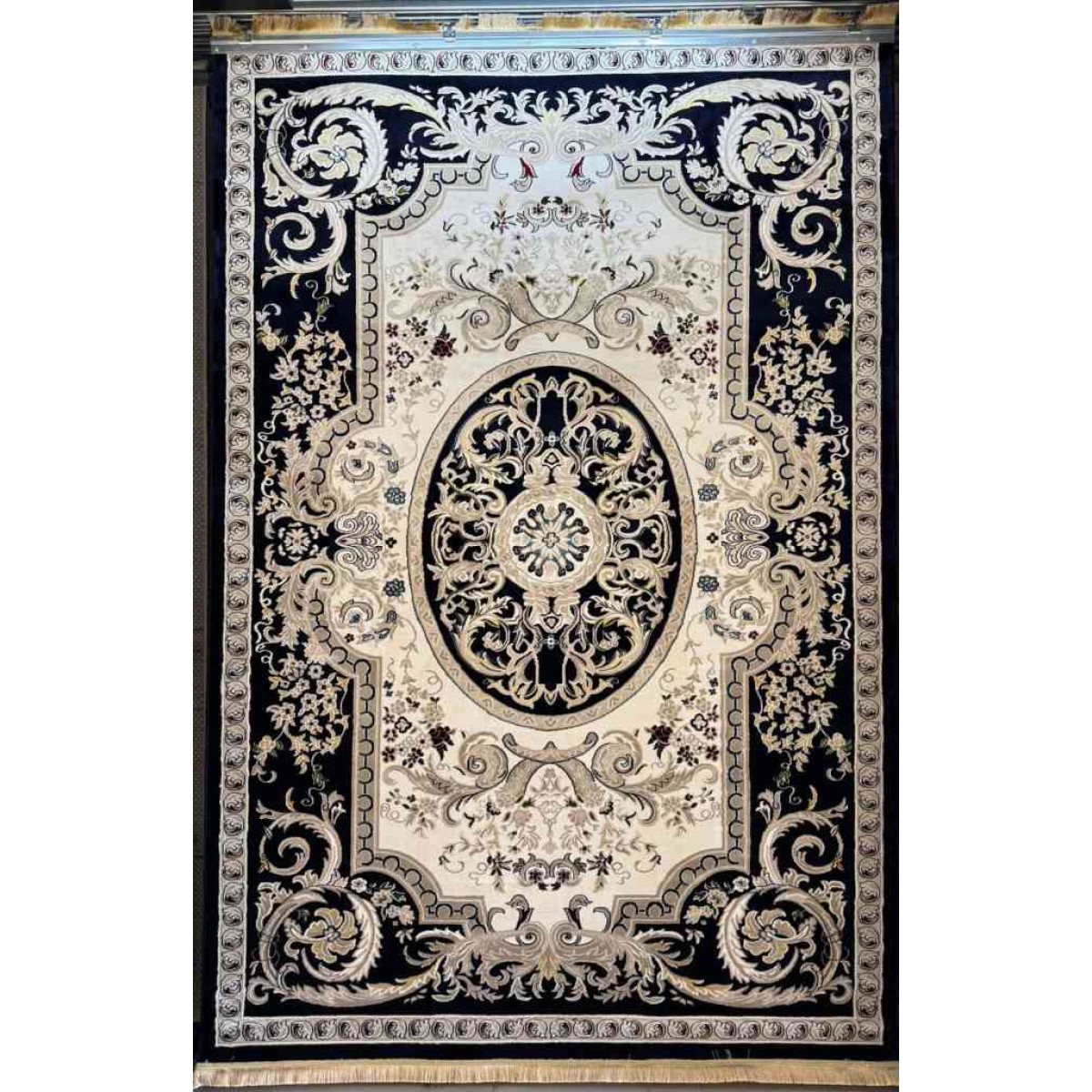 سجاد ميرال تركي كلاسيك EO06A كريم سماوي مقاس 500*600