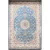 سجاد تركي سوبر شيراز P7242 سماوي مقاس 100*500