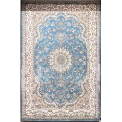 سجاد تركي سوبر شيراز P7242 سماوي مقاس 100*500