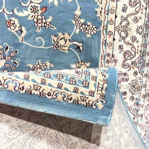سجاد تركي سوبر شيراز P7242 سماوي مقاس 500*600