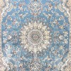 سجاد تركي سوبر شيراز P7242 سماوي مقاس 100*500