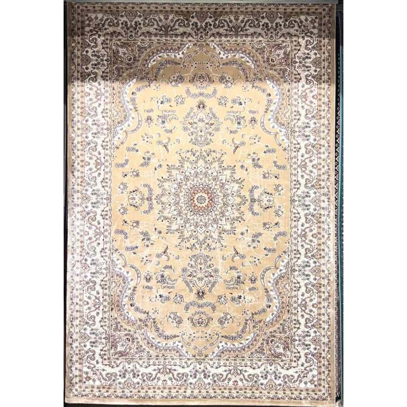 سجاد تركي سوبر شيراز P7242 بيج غامق مقاس 100*500